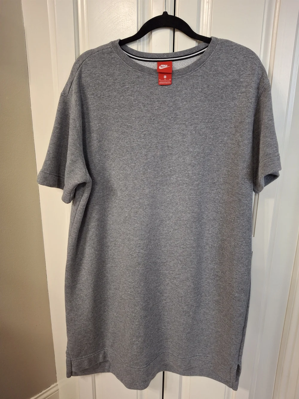 Nike Grey Short Sleeve Sweatshirt dress XL